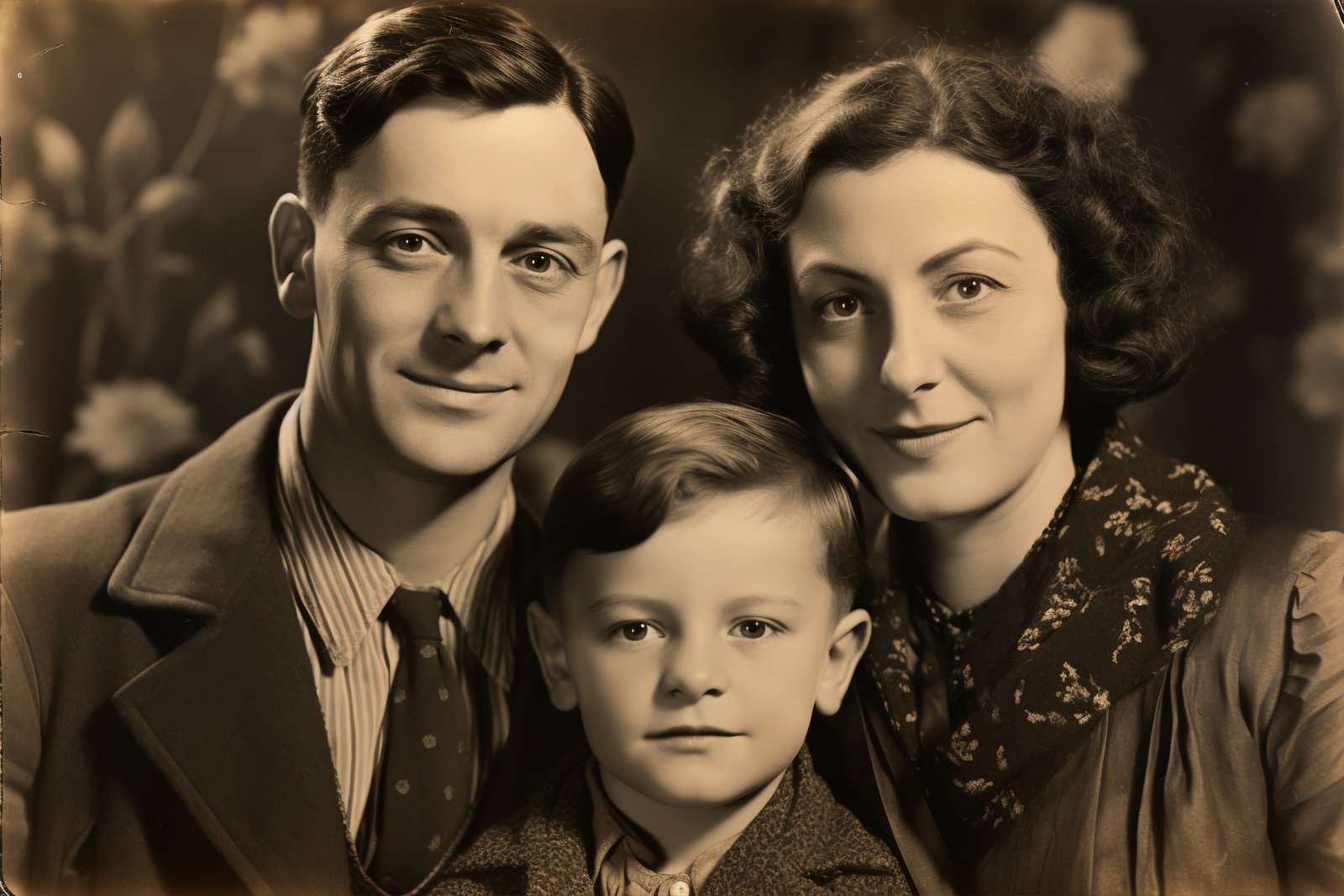 Foto antigua de familia, decorativa